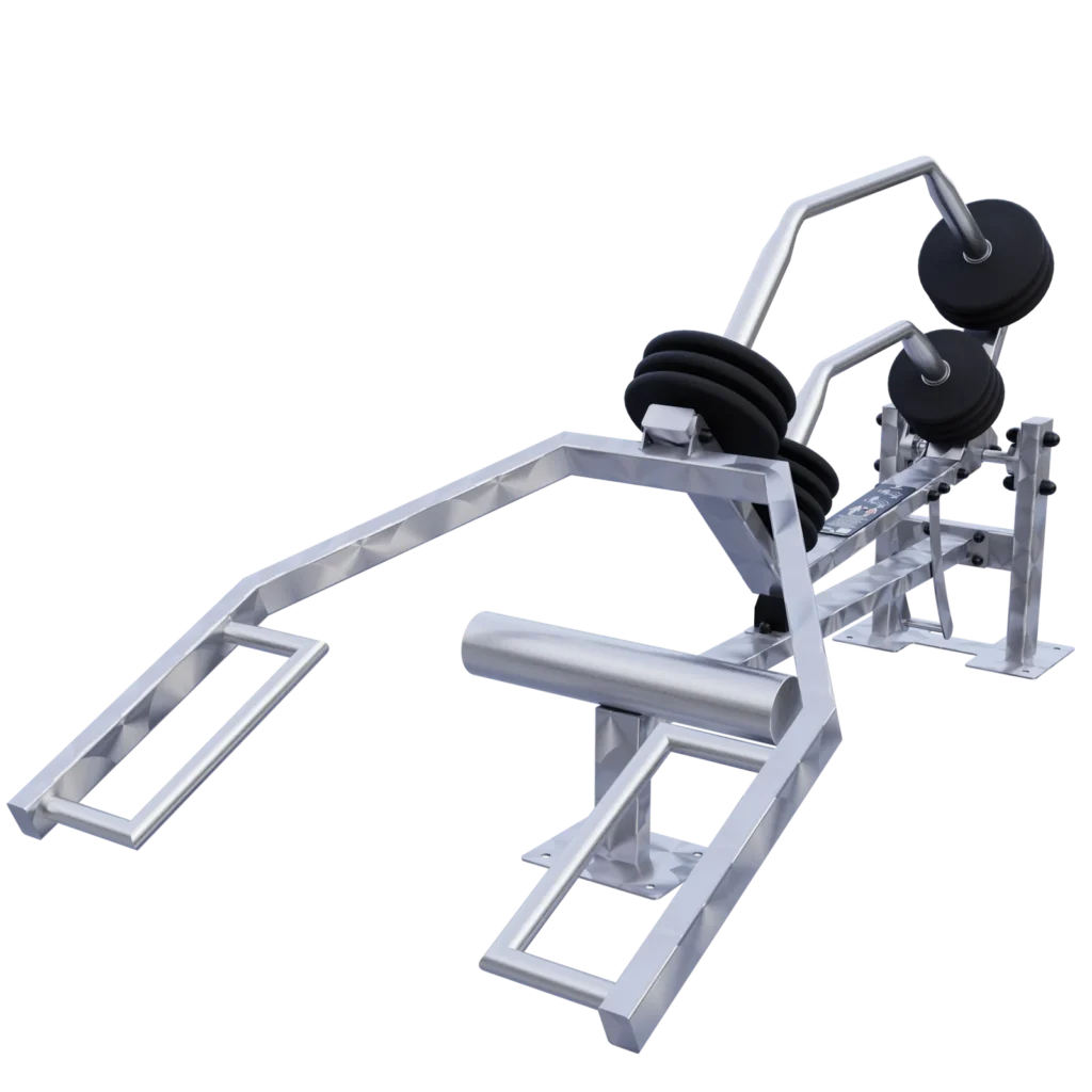 vGYM Multilift – Outdoor-Hubstation für Kreuzheben mit Gewichtsscheiben und Standfläche