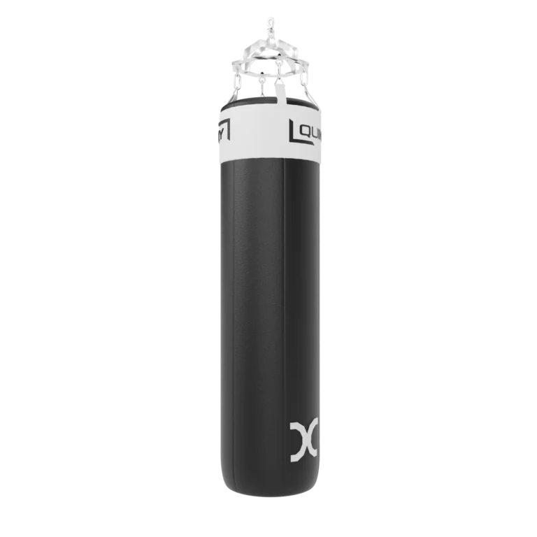 vGYM Sac de frappe – sac de frappe noir avec suspension pour l’entraînement aux frappes