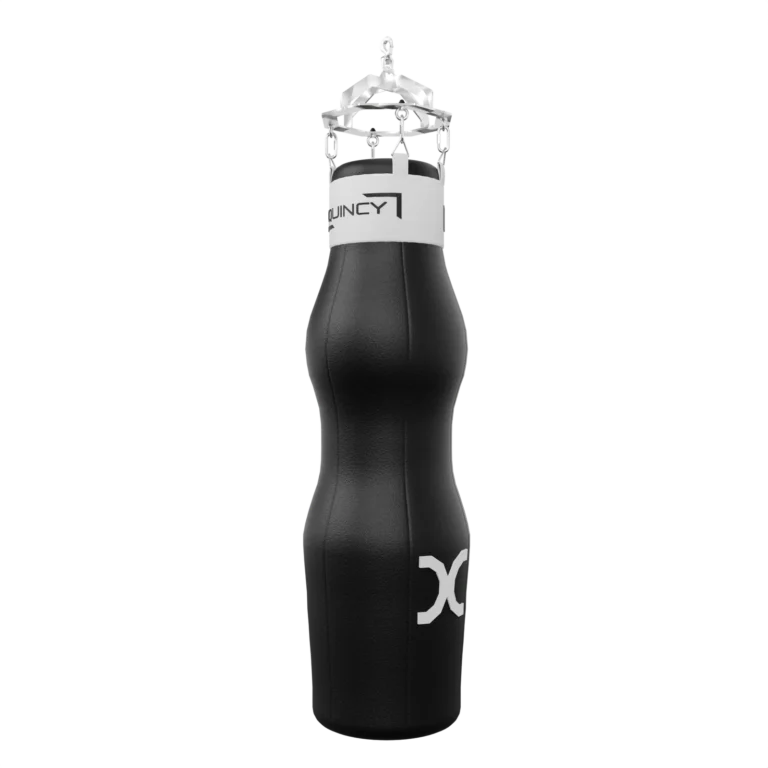 vGYM Sac MMA – long sac noir de forme cintrée pour l’entraînement aux frappes et aux coups de pied